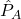 \hat{P}_A